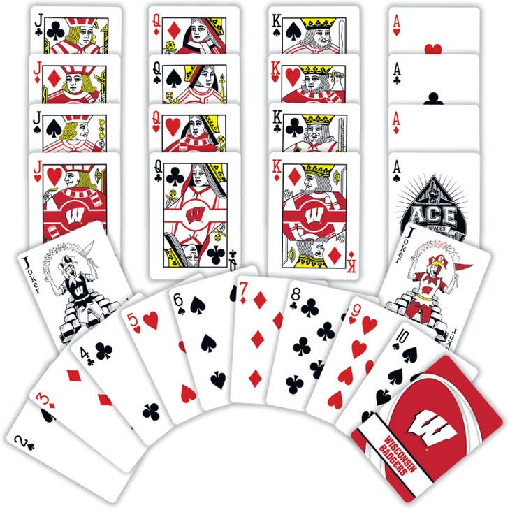 Wisconsin Badgers NCAA Playing Cards