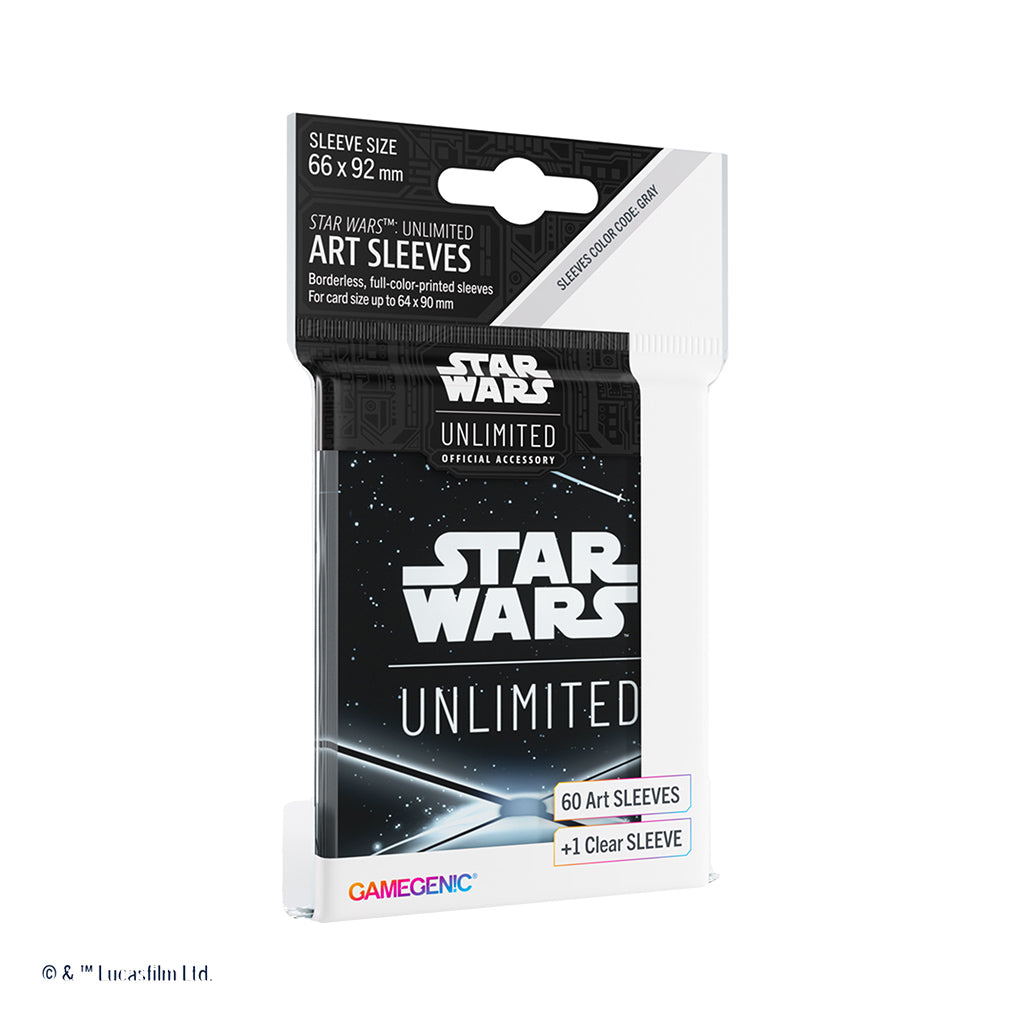 Star Wars: Unlimited Art Sleeves Card Back Black - (Pre-Order)