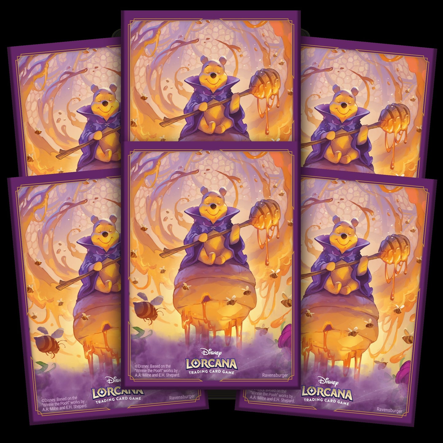 Disney Lorcana TCG: Azurite Sea - Card Sleeves, Winnie The Pooh