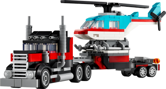 LEGO® Flatbed Truck with Helicopter