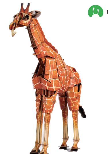 Giraffe 3D Kraft Paper Puzzle