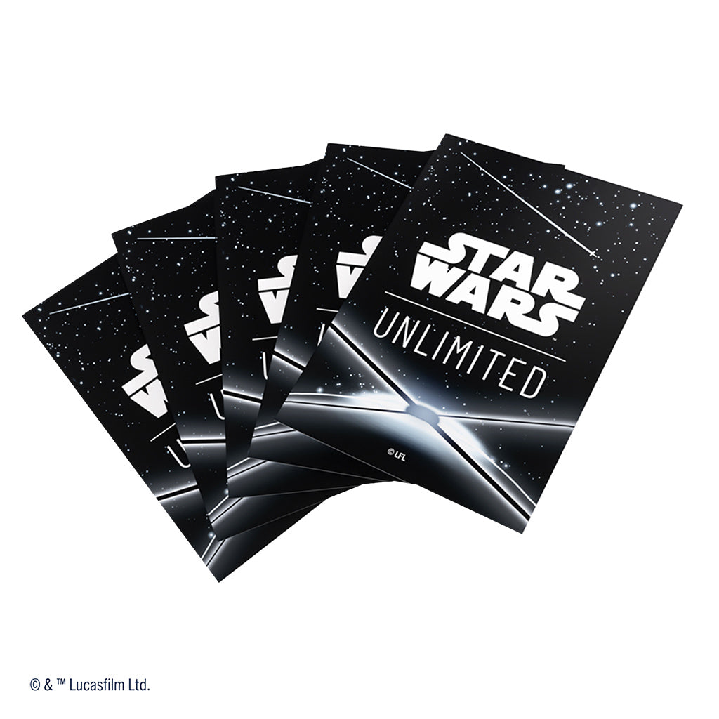 Star Wars: Unlimited Art Sleeves Card Back Black - (Pre-Order)