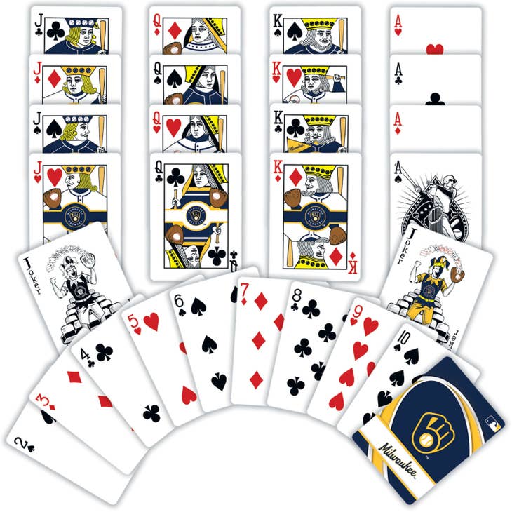 Milwaukee Brewers MLB Playing Cards