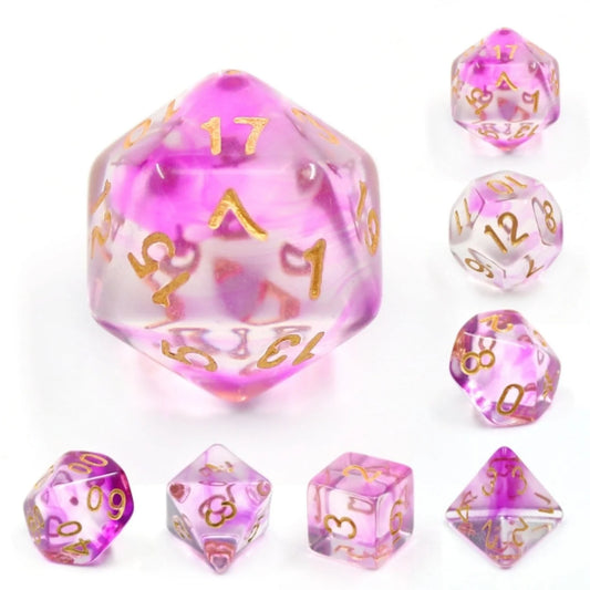 RPG Dice Set - Purple Smoke