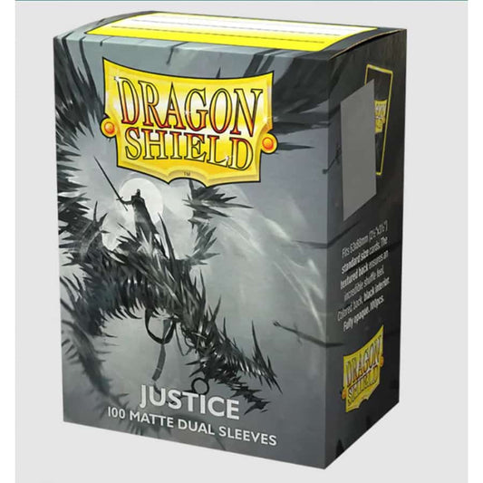 Dragon Shield Sleeves - Matte Dual Silver Sheen Metallic - Justice (Box of 100)