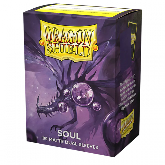 Dragon Shield: (100) Matte Dual - Metallic Purple / Soul