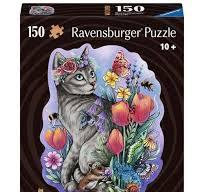 Lovely Cat Shaped Wooden Puzzle