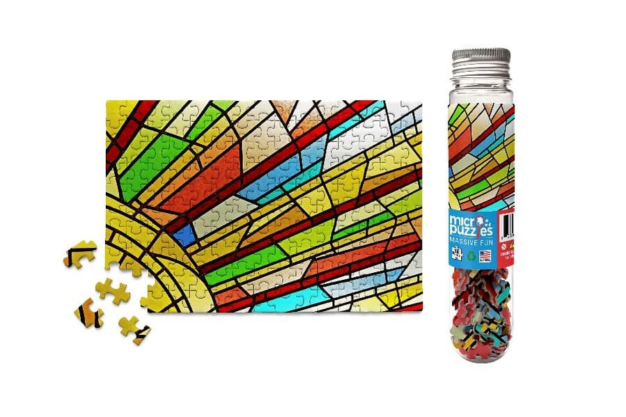 Stained Glass Window Micropuzzle Mini Jigsaw Puzzle