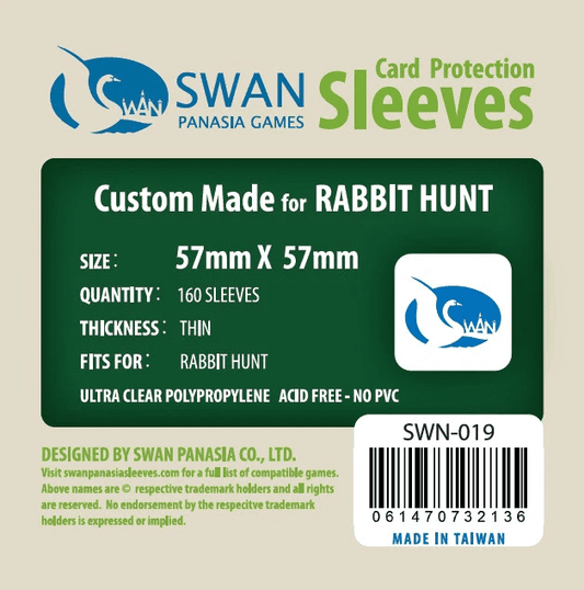 57x57mm (Rabbit Hunt / Wyrmspan) - 160 sleeves/pack