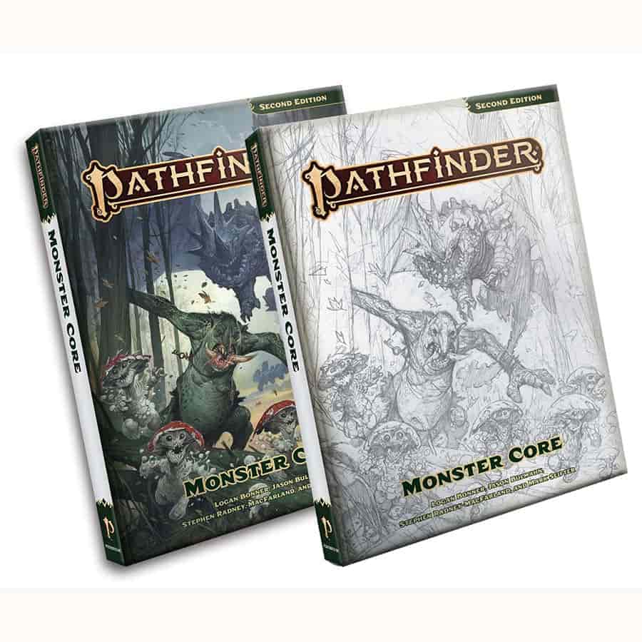 Pathfinder RPG (2E): Pathfinder Monster Core Sketch Cover