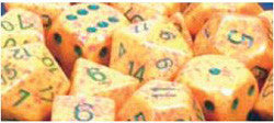 D6 -- 16Mm Speckled Dice, Lotus, 12Ct - Boardlandia