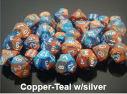 7 Die Set - Gemini Copper-Teal With Silver - Boardlandia