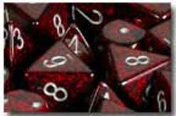 D6 -- 16Mm Speckled Dice, Silver Volcano, 12Ct - Boardlandia