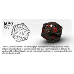 Polyhero Dice: D20 Orb - Dragonfire With Brimstone - Boardlandia