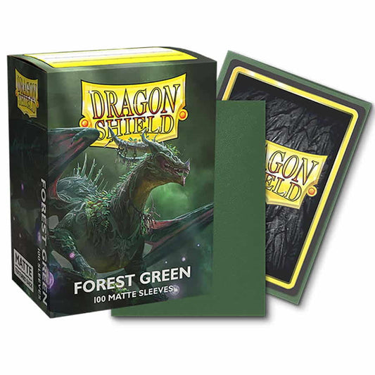 Dragon Shields - (100) Matte - Forest Green