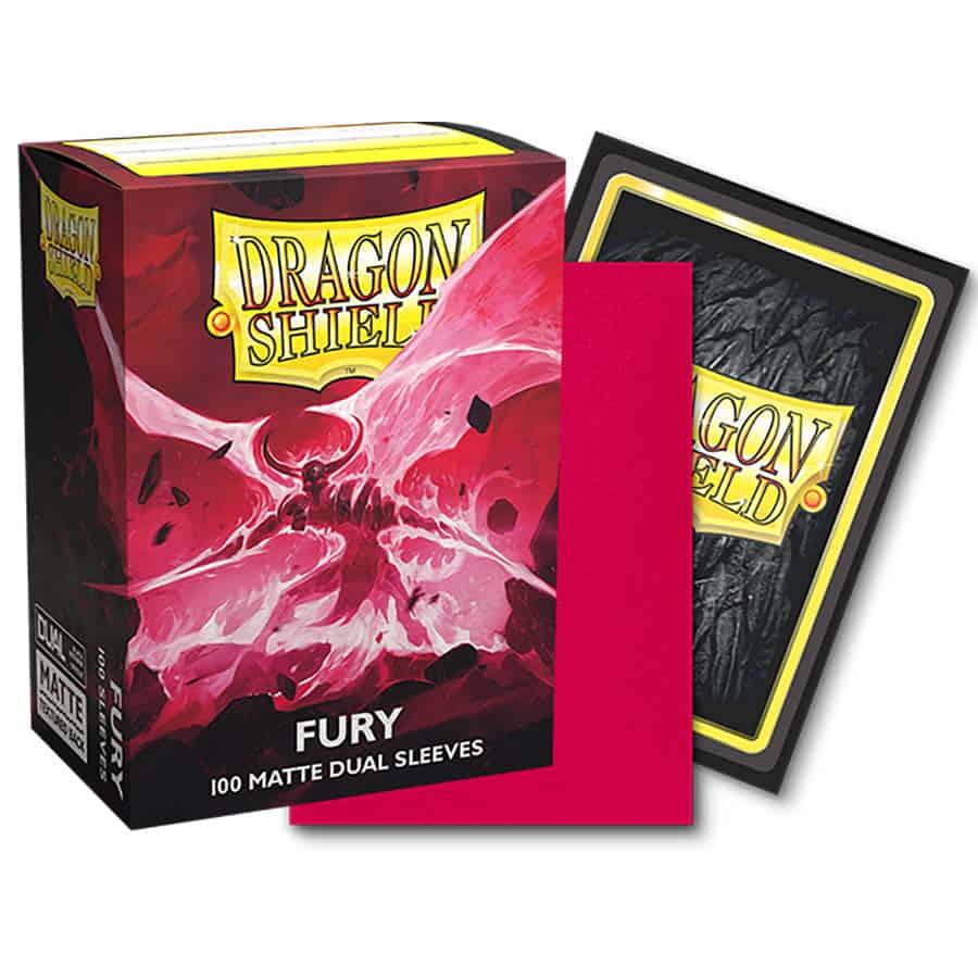 Dragon Shield Sleeves - Matte Dual - Fury (Box of 100)