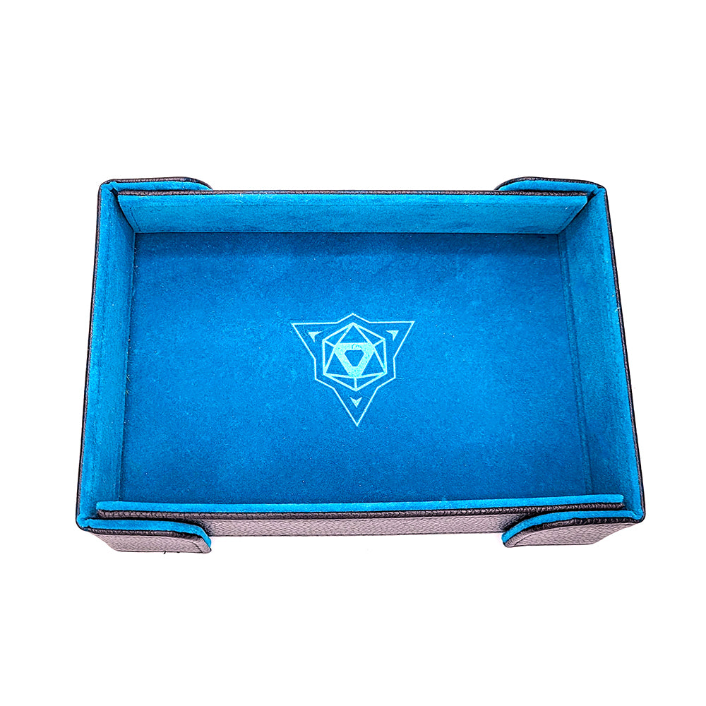 Magnetic Rectangle Dice Tray - Teal Velvet